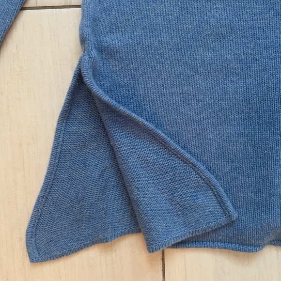 Calypso St Barth Sweater Cashmere Deep V Neck Pullover S Blue Boho Chic Coastal - Picture 3 of 7